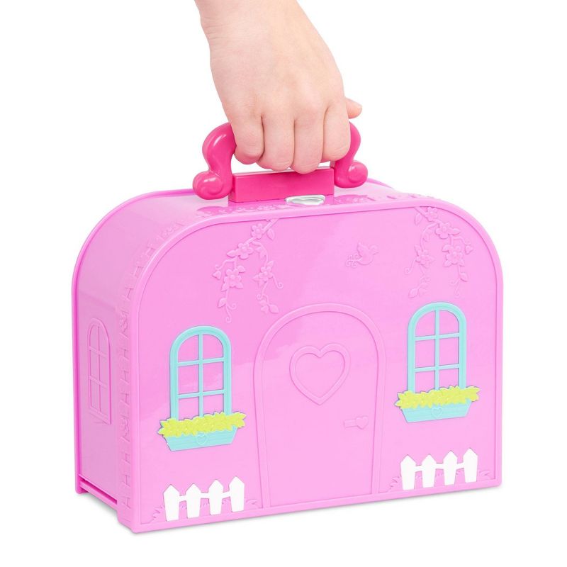 Li&#39;l Woodzeez Toy Furniture Set in Carry Case 13pc - Travel Suitcase Bedroom Playset, 5 of 6