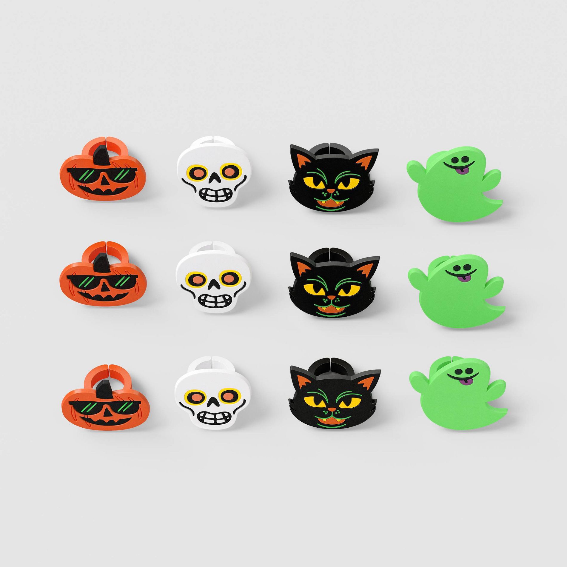 12ct PVC Rings Non-Candy Party Favor Trick or Treat - Hyde and EEK! Boutique™