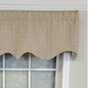 RLF Home Oliver Regal 3" Rod Pocket Lining Luxurious and Elegant Window Treatment Valance 50" x 17" Taupe - 3 of 4