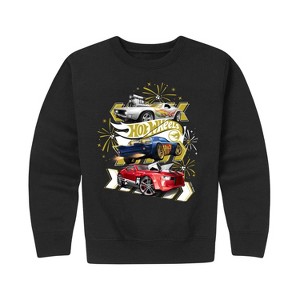 Boys' - Hot Wheels - Holiday Merchandise Graphic Long Sleeve Fleece Sweatshirt - 1 of 4