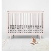 Bacati - Black Kisses N Hugs Print 100 percent Cotton Universal Baby US Standard Crib or Toddler Bed Fitted Sheet - 4 of 4