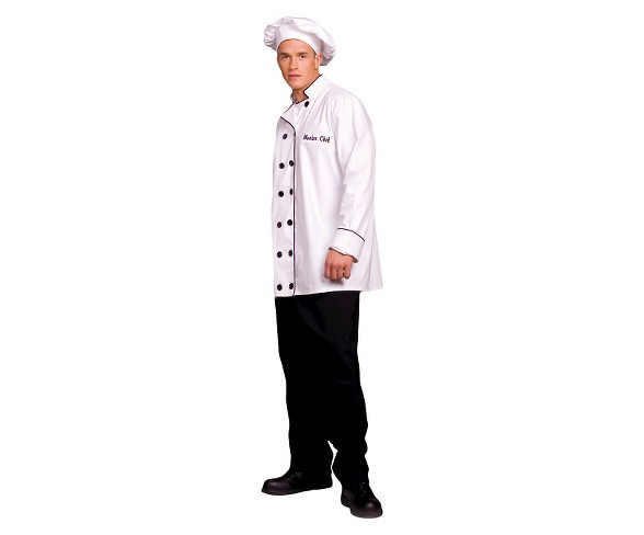 Men's Master Chef Costume One Size