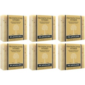 Plantlife Frankincense Myrrh Bar Soap – Moisturizing, Soothing, Handcrafted, Plant-Based – Made in California, 4oz - 1 of 3