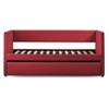 NicBex Twin Size Daybed with Trundle, Fabric Upholstered Day Bed with Nailhead Trim Design, No Box Spring Needed - 3 of 4