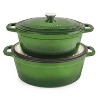 BergHOFF Neo 4Pc Cast Iron Cookware Set, 5qt. & 8qt. Oval Dutch Ovens, Matching Lids - image 4 of 4