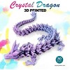 30" Large 3D Printed Dragon, Flexible Articulated Crystal Dragon Fidget Toy, Cool Big Dragon Toy, Huge 3D Printed Dragon Gift for Girls Boys Kids - 2 of 4