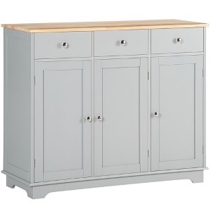 NicBex 2 Drawer Kitchen Island Cart with 2-Door Cabinet,Kitchen Island with Storage and Round Knob,Modern Kitchen Table,Island Table for Kitchen - 1 of 3