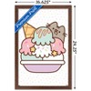 Trends International Pusheen - Ice Cream Framed Wall Poster Prints - 3 of 4