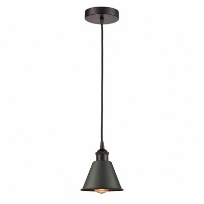 Smithfield - 1 Light Cord Hung Mini Pendant In Industrial Style-8.25 Inches Tall and 6.5 Inches Wide