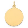 Black Bow Jewelry 14k Yellow Gold Las Vegas Nevada Disk Charm - 3 of 4
