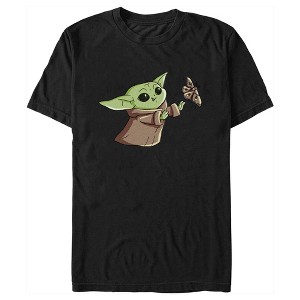 Men's Star Wars: The Mandalorian Grogu Chasing Butterflies T-Shirt - 1 of 4
