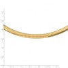 Black Bow Jewelry 6mm 14k Yellow Gold Lightweight Domed Omega Chain Necklace - 2 of 4