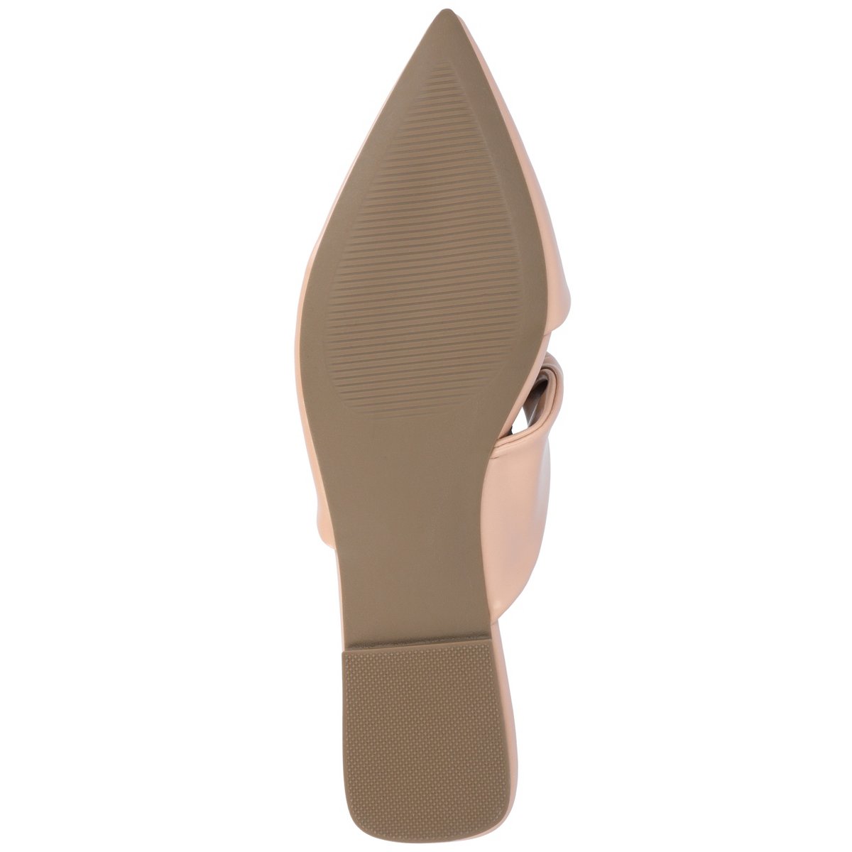 Женские сабо Journee Collection Women's Enniss Open Side Pointed Toe Mule Flats Blush 8 — фото 5