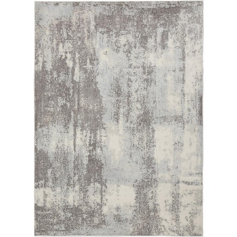 Nourison Imprints Imt02 Gray/light Blue/ivory Indoor Area Rug - 4' X 6 ...