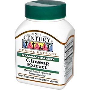 21st Century Ginseng Extract Veg Capsules, 60 Count - 1 of 1
