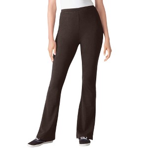 Woman Within Plus Size Petite Stretch Cotton Bootcut Pant - 1 of 4