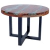 vidaXL Coffee Table End Table Side Table Living Room Furniture Teak Resin - 23.6" x 15.7" - 4 of 4