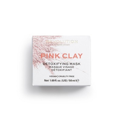 Makeup Revolution Skincare Pink Clay Detoxifying Face Mask - 1.69 fl oz