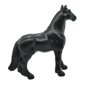 Collectible Wildlife Gifts | Horse, Black Plastic Toy Animal, Realistic Figure, Farm Model, Barnyard Replica, Kids Educational Gift  2"  F4159 B140 - 1 of 4