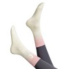 Anna-Kaci 3-Pack Women's Cotton Crew Socks with Cushioned Arch and Moisture-Wicking Athletic Fit - 2 of 4