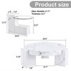 Modern Coffee Tables Set of 2, Coffee Table with Detachable Nightstand, Accent Center Table with Glass Top Side Table for Bedroom Office - 4 of 4
