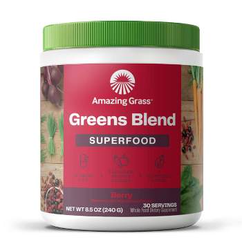 Amazing Grass Greens and Superfood Blend Vegan Powder - Berry - 8.5oz