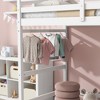 Whisen Twin Size High Loft Bed with Ladder landing Platform, Ladders and Guardrails - 4 of 4
