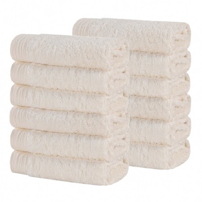 Rayon From Bamboo Cotton Blend Eco-Friendly Hypoallergenic Solid Bathroom Towel Set by Blue Nile Mills