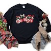 Merry Ornaments Quilted Print - Women's Graphic Sweatshirt - 2 of 4