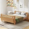 Full Size Wood Platform Bed with Rails for Girls and Boys - 2 of 4