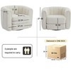 NicBex Swivel Accent Chair Modern Barrel Chair Armchair with Upholstered Comfy Chair for Living Room, Reading Room - 3 of 4