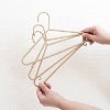 3 Sprouts Kids & Baby Wheat Straw Plastic Hangers 30 pack - Brown - 3 of 4