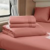 Nestl RV Queen Sheets, Super Soft 4PC Microfiber Sheet Set for Camper, Short Queen Sheets - 2 of 4