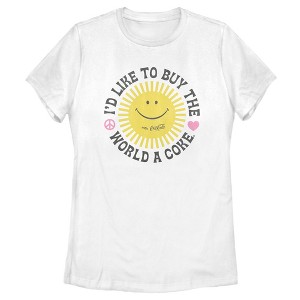 Women's Coca Cola Unity Sunshine Logo T-Shirt - 1 of 4