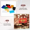 Unique Bargains Aluminum Alloy Laser Engraving Double Side Printable Business Cards 300 Pcs - 4 of 4