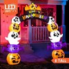 Joyfy 8 FT Halloween Inflatables Outdoor Decoration, Inflatable Pumpkin Archway with Build-in LEDs for Halloween Indoor Outdoor Yard Lawn Decoration - 2 of 4