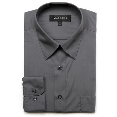 Marquis Men's Long Sleeve Regular Fit Big & Tall Size Dress Shirt