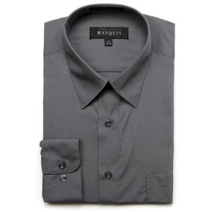 Marquis Men's Long Sleeve Regular Fit Big & Tall Size Dress Shirt - 1 of 3