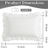 LISM 20"x 26"Ruffle Pillowcases Set of 2,Ruffled Pillow Shams with Envelope Closure - 3 of 4