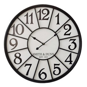 VIP Metal 23 in. Black Wall Clock - 1 of 2