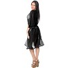 HAPPY BAY Women's Summer Vacation Beachwear Mini Bathing Suit Short Loose Beach Dress Bikini Holiday Swimwear Swimsuit Cover ups 1X-2X Black Solid - 2 of 4