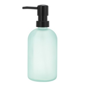 Unique Bargains Durable Cylinder Frosted Soap Dispenser 1 Pc - 1 of 4