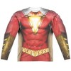 Men's Shazam Movie Shazam Uniform (Front Back Print) Long Sleeve Costume T-Shirt - 2 of 4