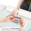 Karlhome 42.5 in. White MDF and Glass 3-Drawer Manicure Table Nail Desk with Cabinet, Electric Dust Collector - 4 of 4