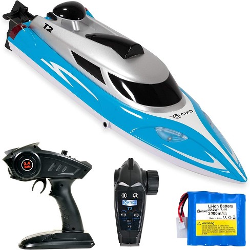 Contixo T2 Rc Boat - Remote Control Boat For Pools And Lakes -fast Rc Boats For And Kids (blue) : Target