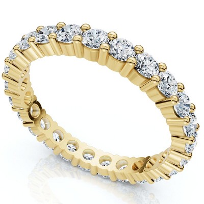 Pompeii3 1ct Diamond Eternity Wedding Ring in 14k White, Yellow, Rose Gold Lab Created