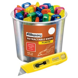 Allway 6 in. Retractable Utility Knife Assorted (Case of 25) - 1 of 1