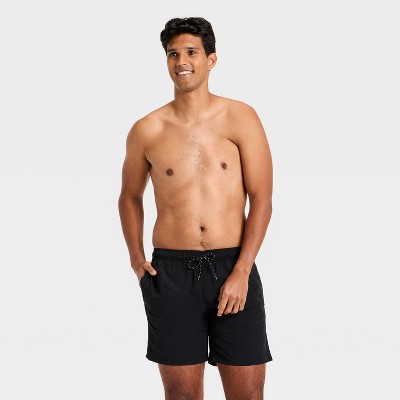 Goodfellow & Co Men's 7'' Swim Trunks - Goodfellow & Co™ Black L — фото 3