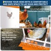 Chicken Nesting Boxes, 6 Hole Roll Away Nest Box for Chicken and Poultry to Collect Eggs, Egg Laying Boxes for Chicken Coop - 3 of 4