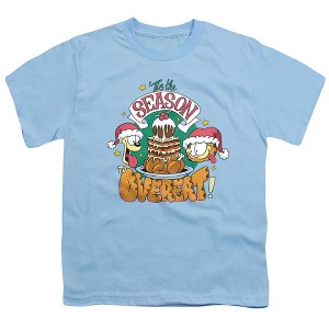 Boys' Garfield And Odie Christmas Tis The Season To Overeat T-Shirt - 1 of 4